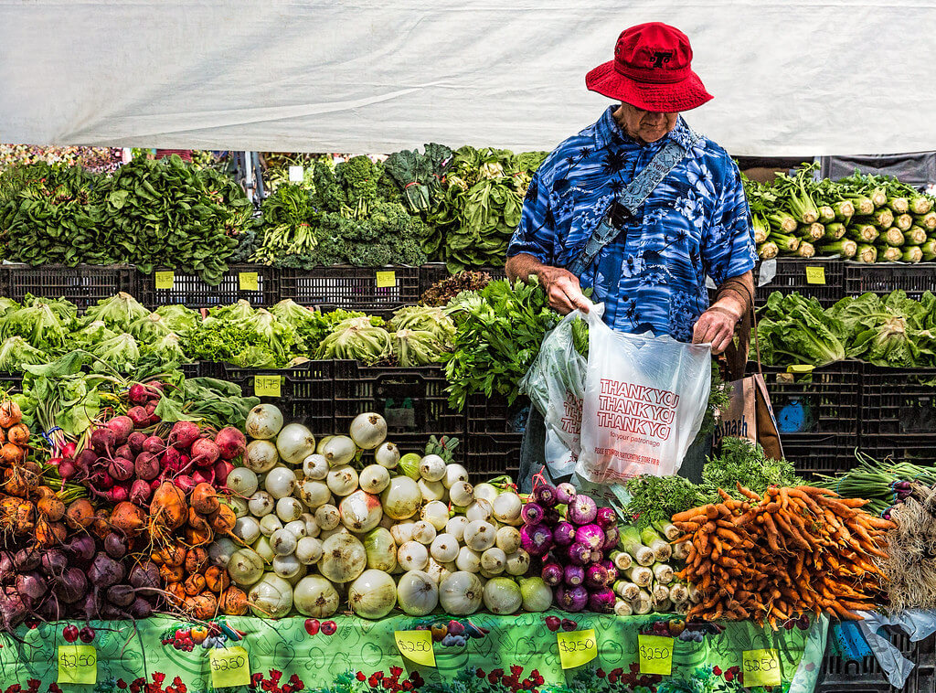 image of person at Farmer's Market