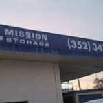 Banner sign for Mission Storage in Hernando, FL