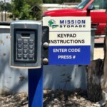 storage facility entrance keypad