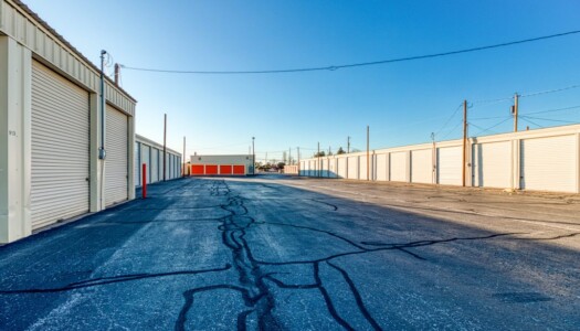 Wide Drive Aisles in Hobbs NM Storage Facility